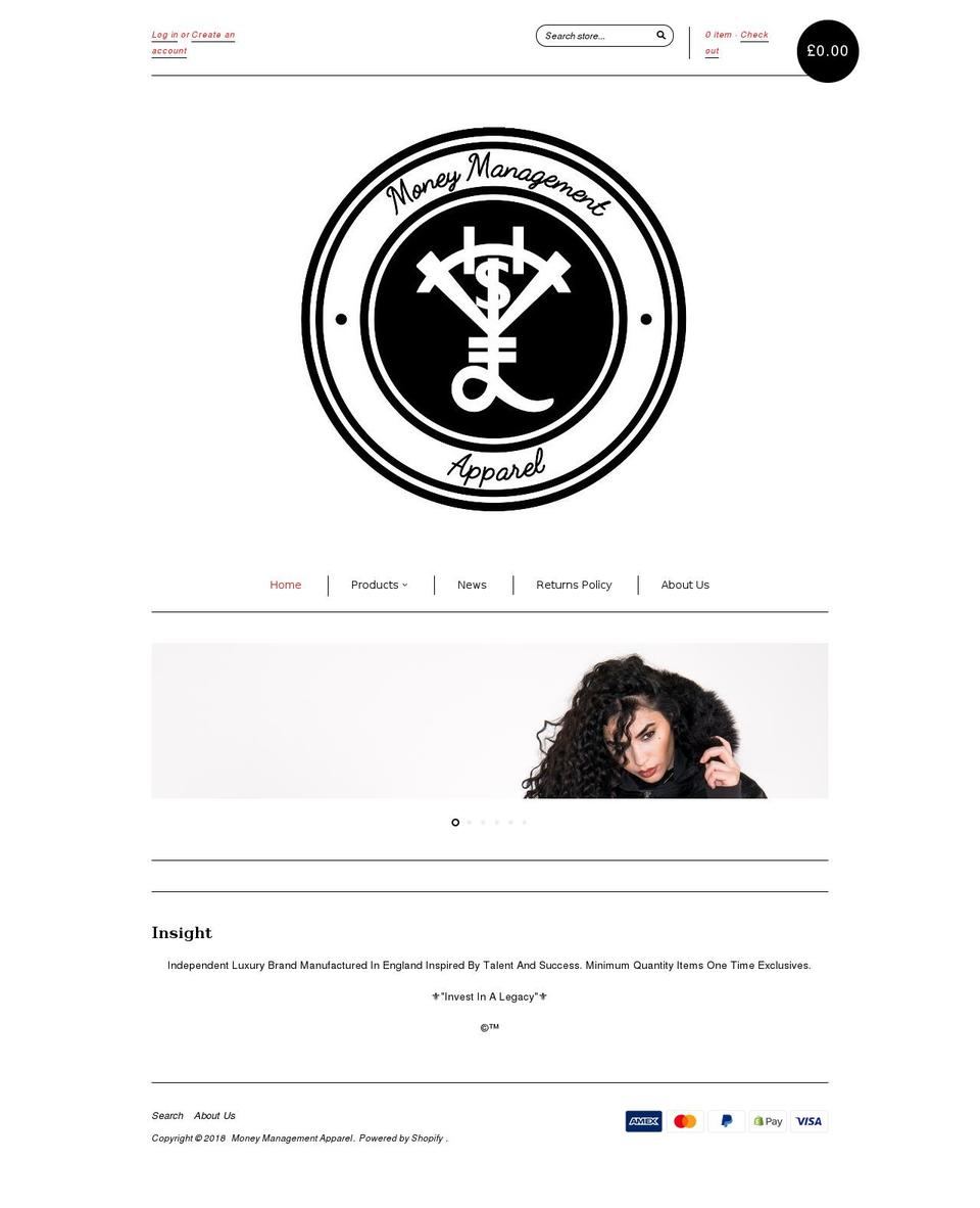 imoneymanage.com — Shopify storefront screenshot