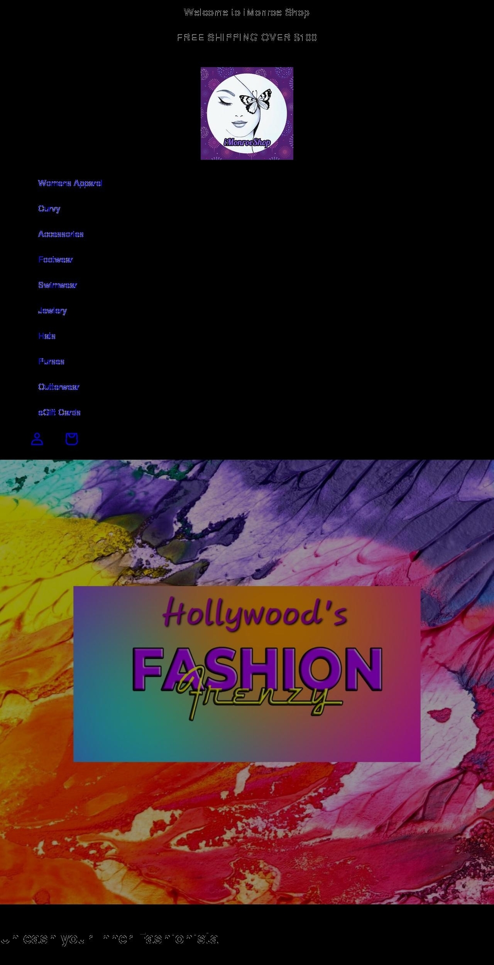 imonroeshop.com shopify website screenshot