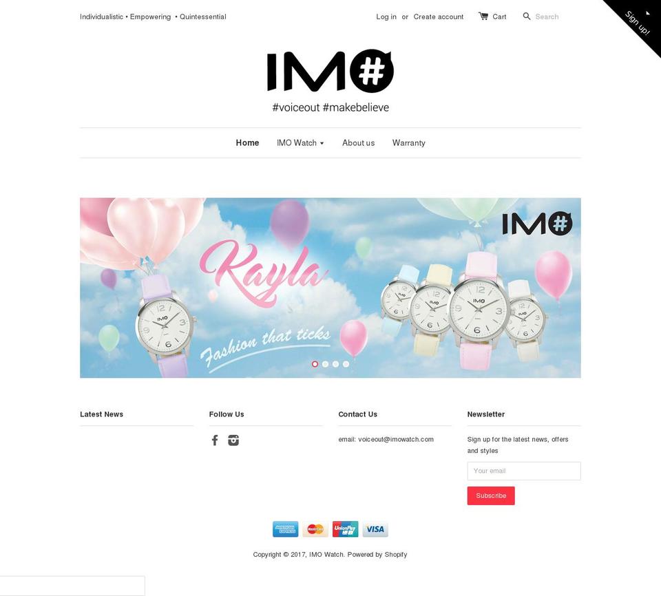imowatch.com shopify website screenshot