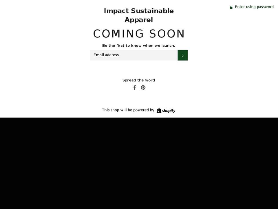 impactapparel.ca shopify website screenshot