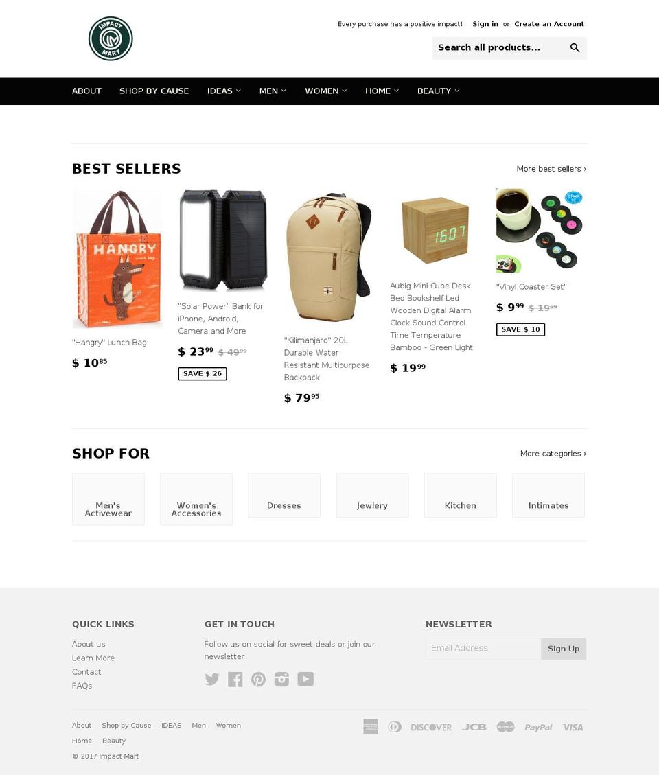 impactmart.com shopify website screenshot