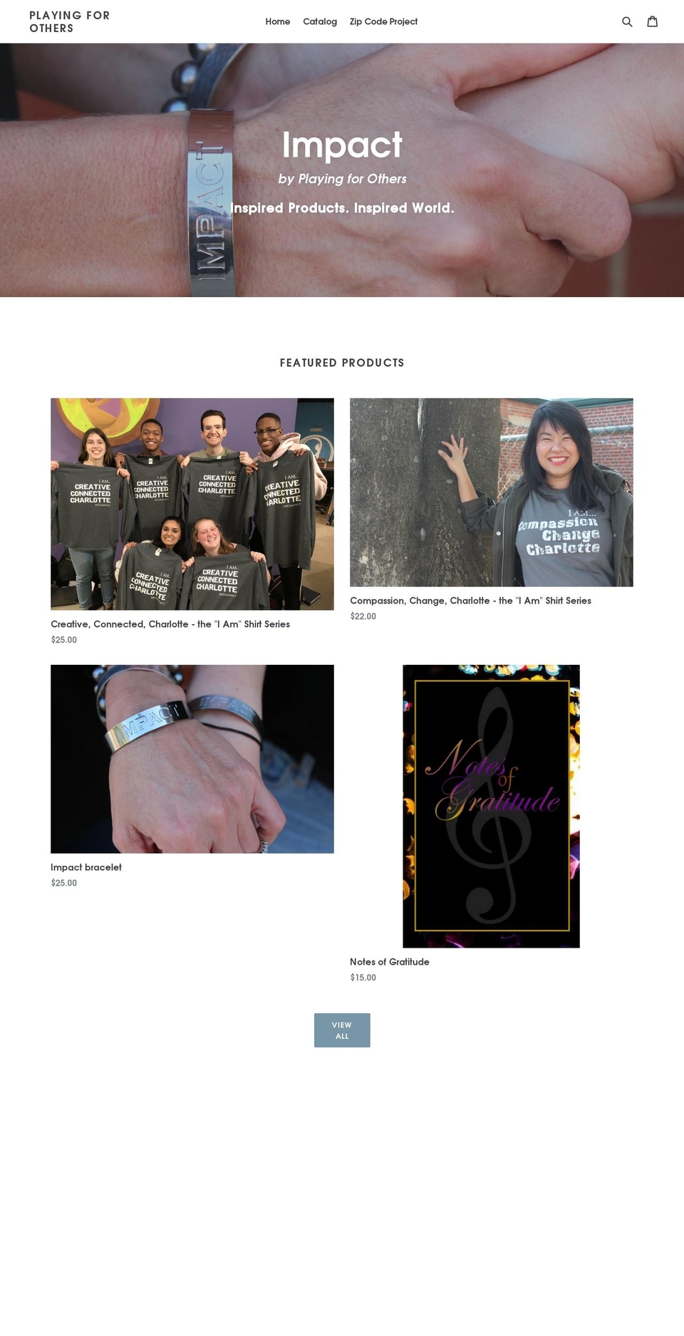 impactshop.org shopify website screenshot