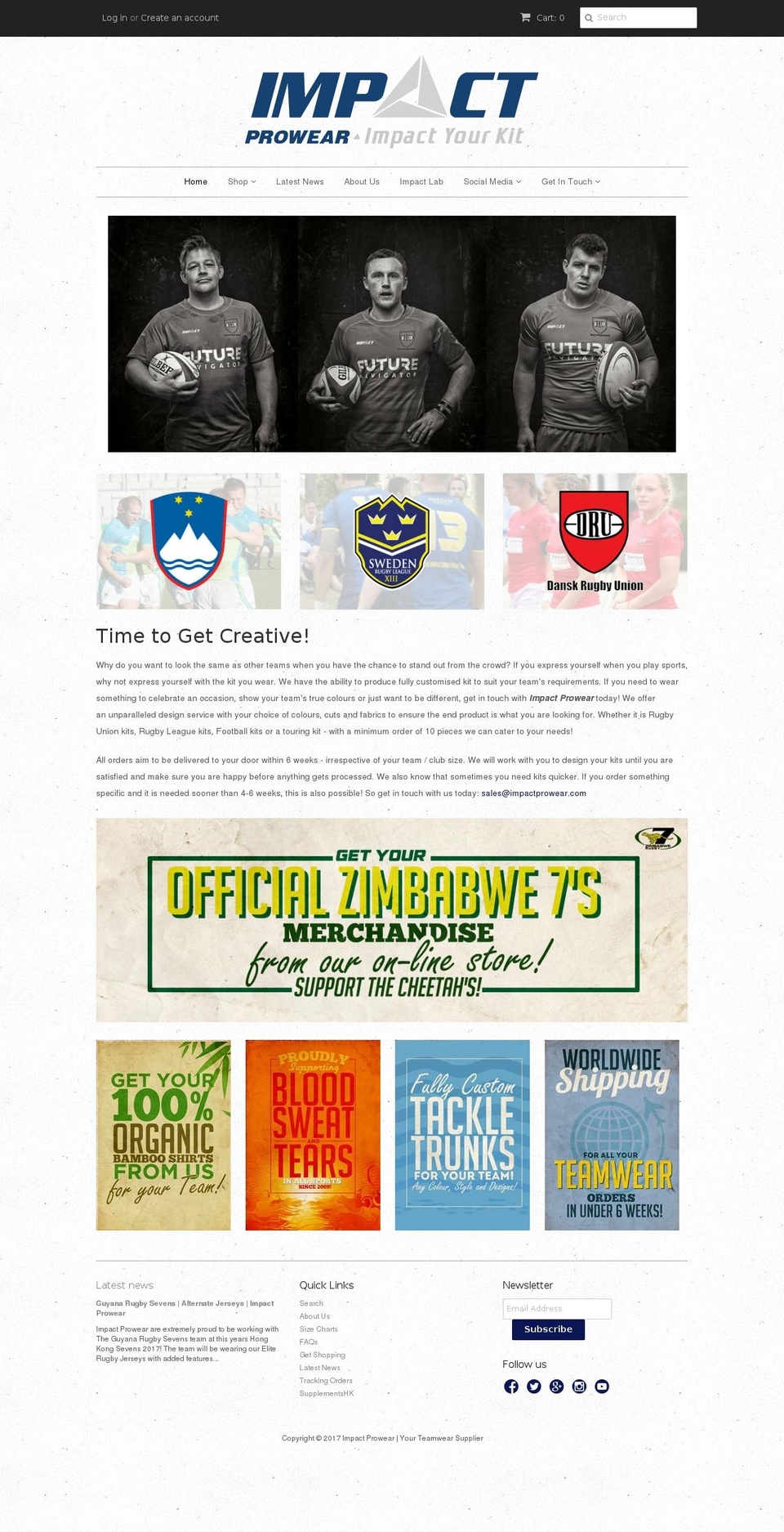 impactyourkit.com shopify website screenshot