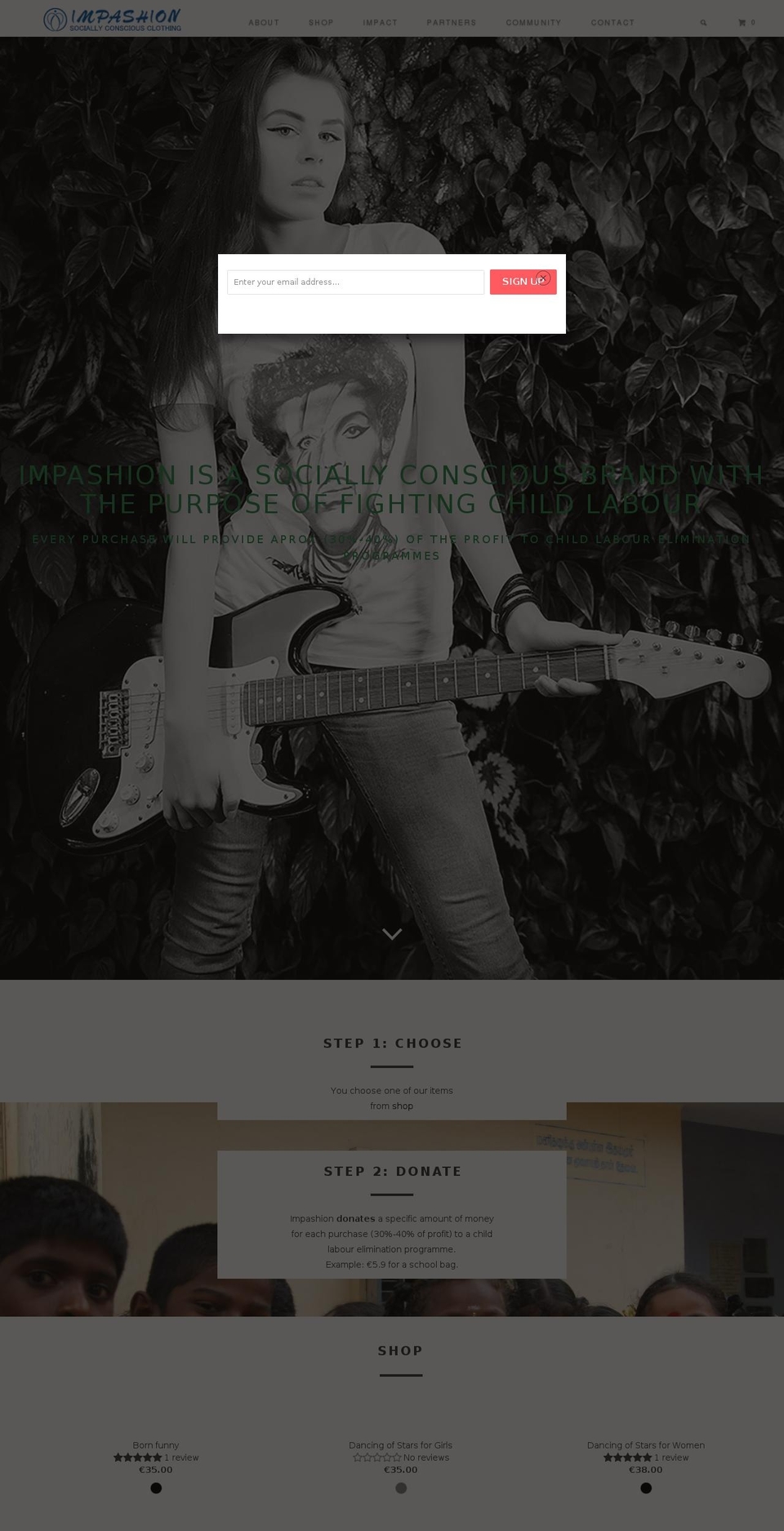 impashion.com — Shopify storefront screenshot