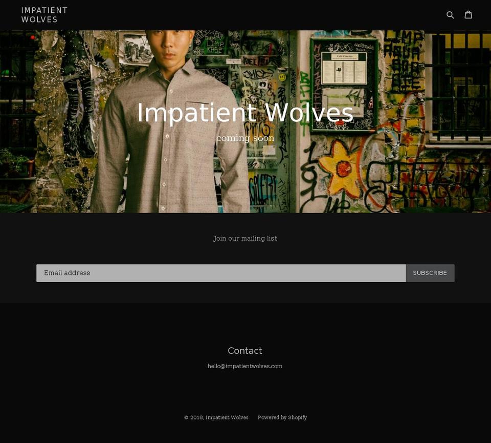 impatientwolves.com — Shopify storefront screenshot