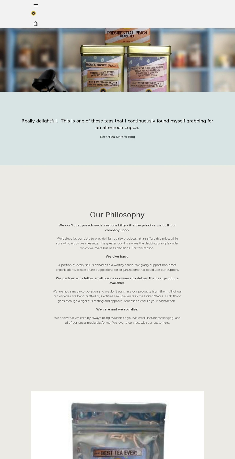 impeachtea.com — Shopify storefront screenshot