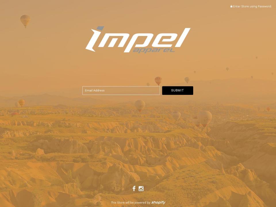 impelapparel.com shopify website screenshot
