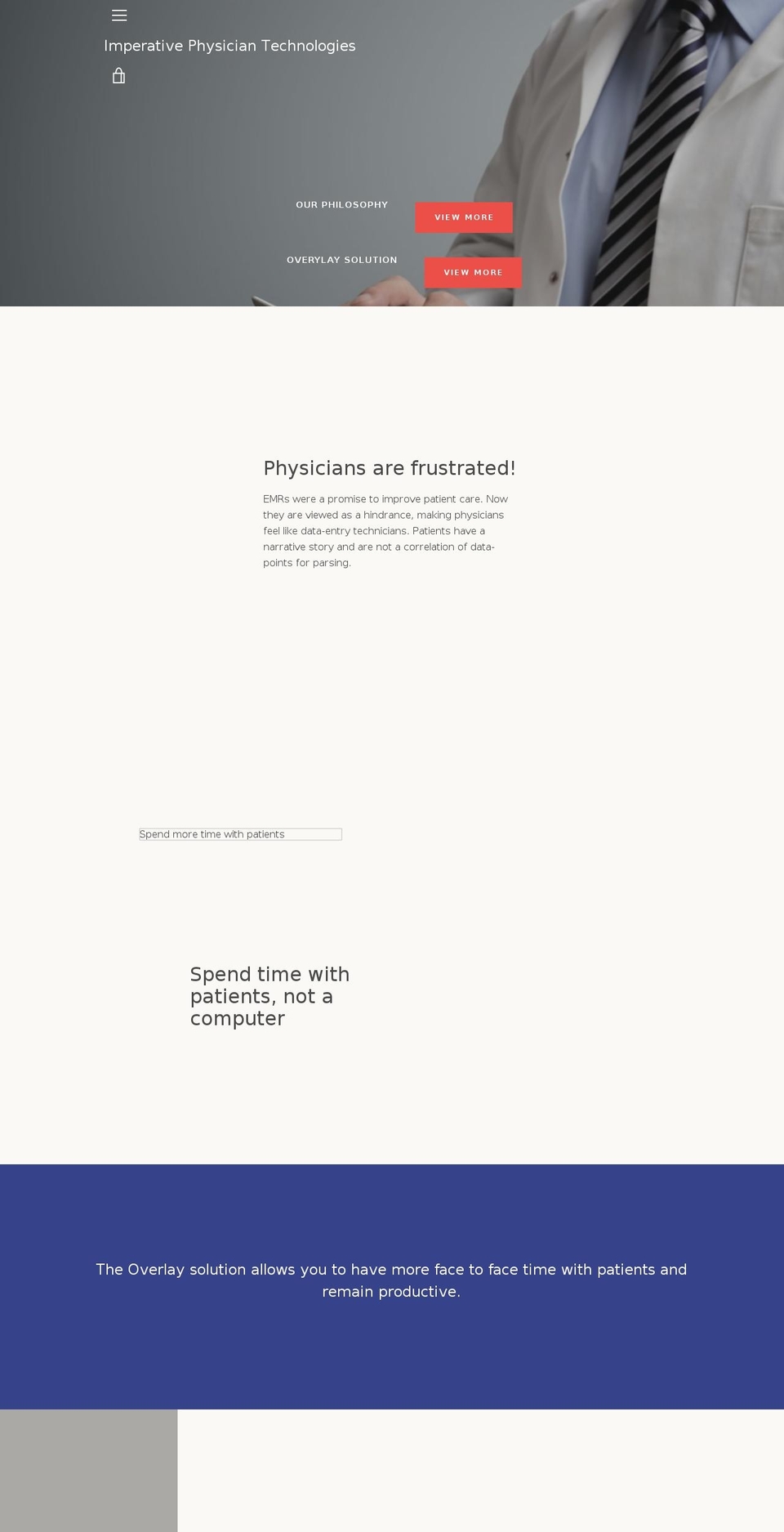 imperativephysician.com — Shopify storefront screenshot