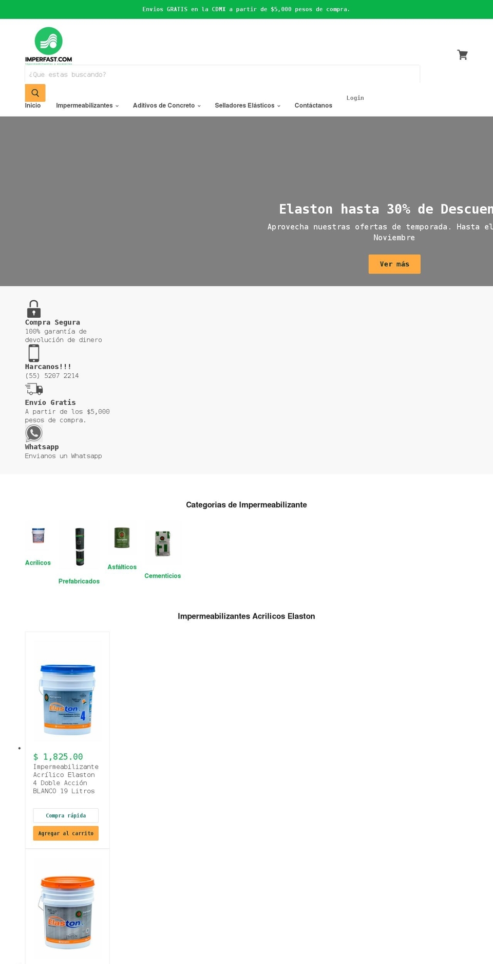 imperfast.com shopify website screenshot