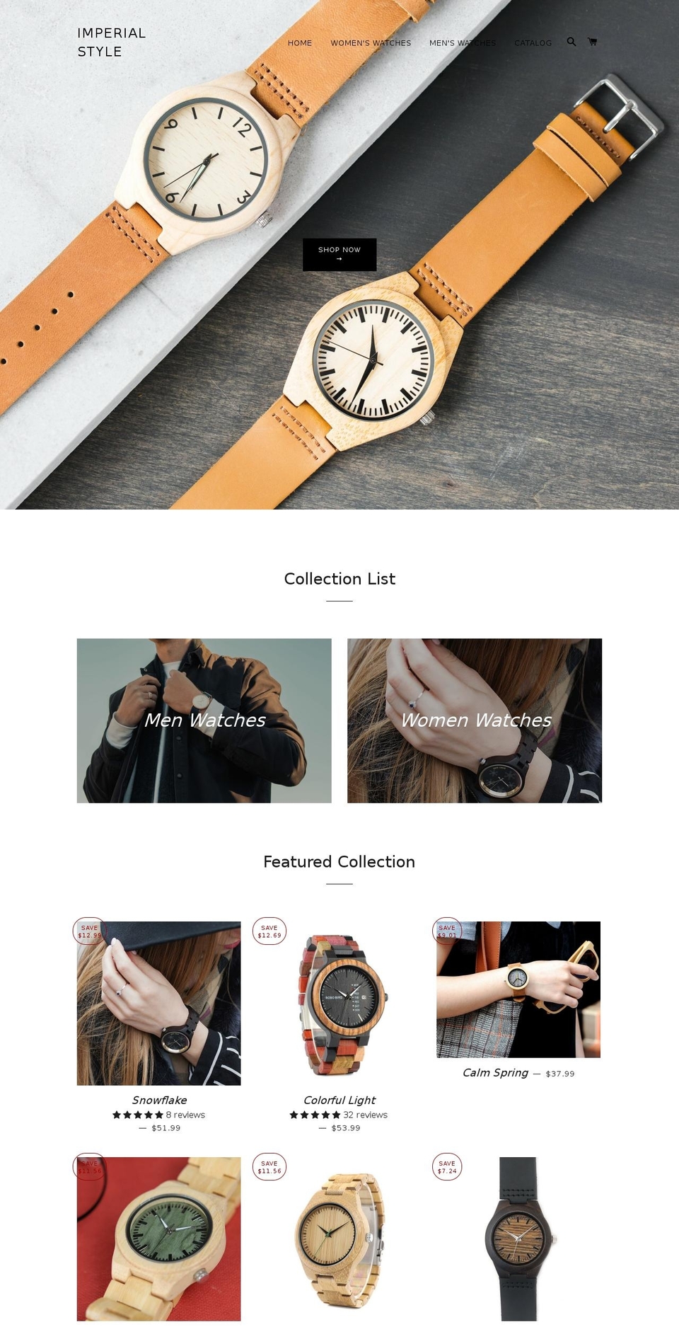 imperial-style.com — Shopify storefront screenshot