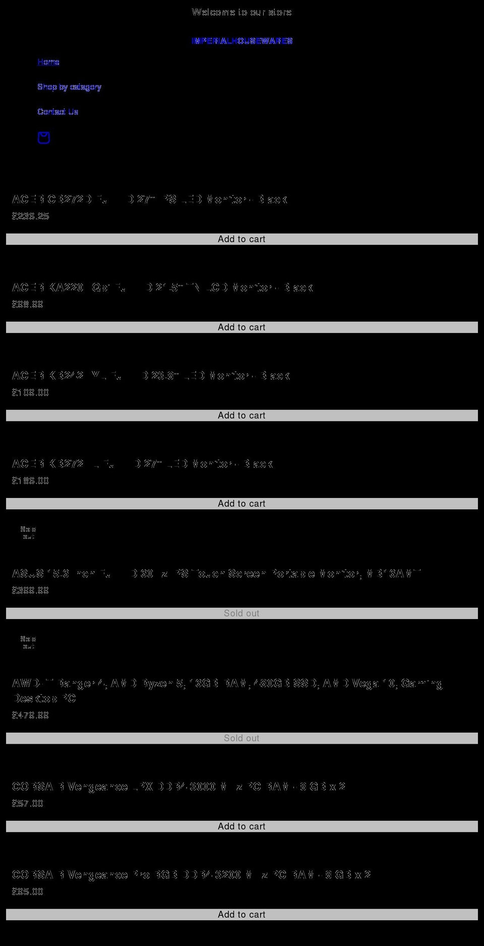 imperialhousewares.com shopify website screenshot