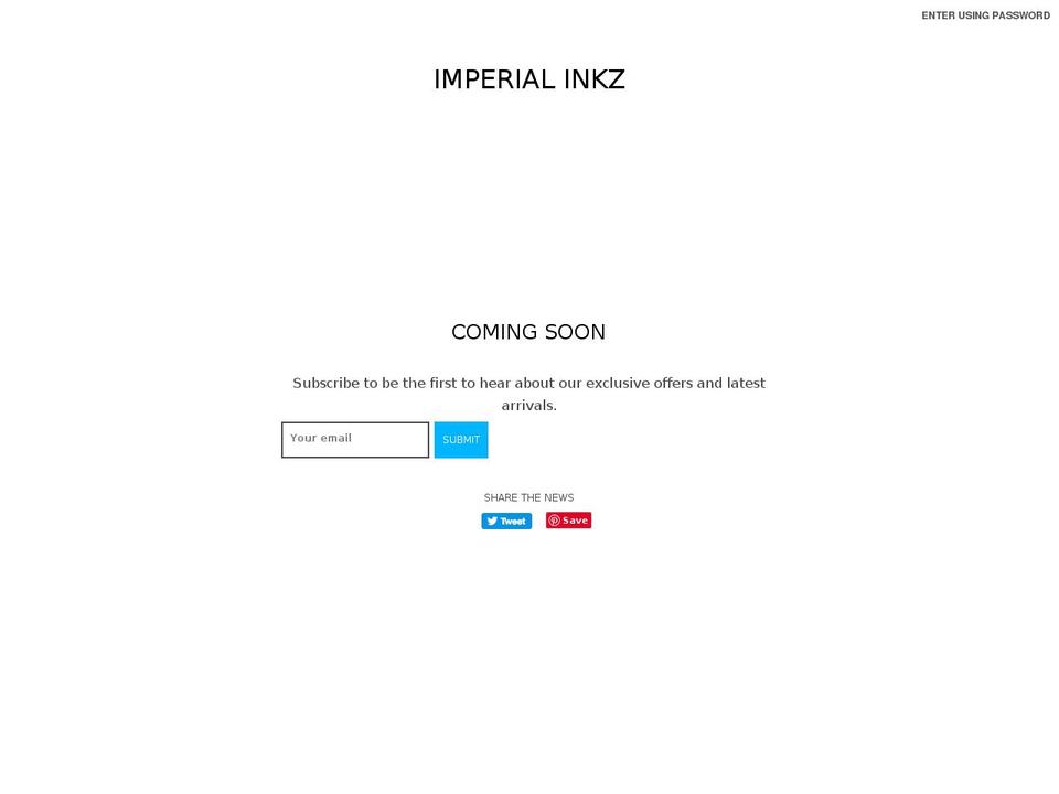 imperialinkz.com shopify website screenshot