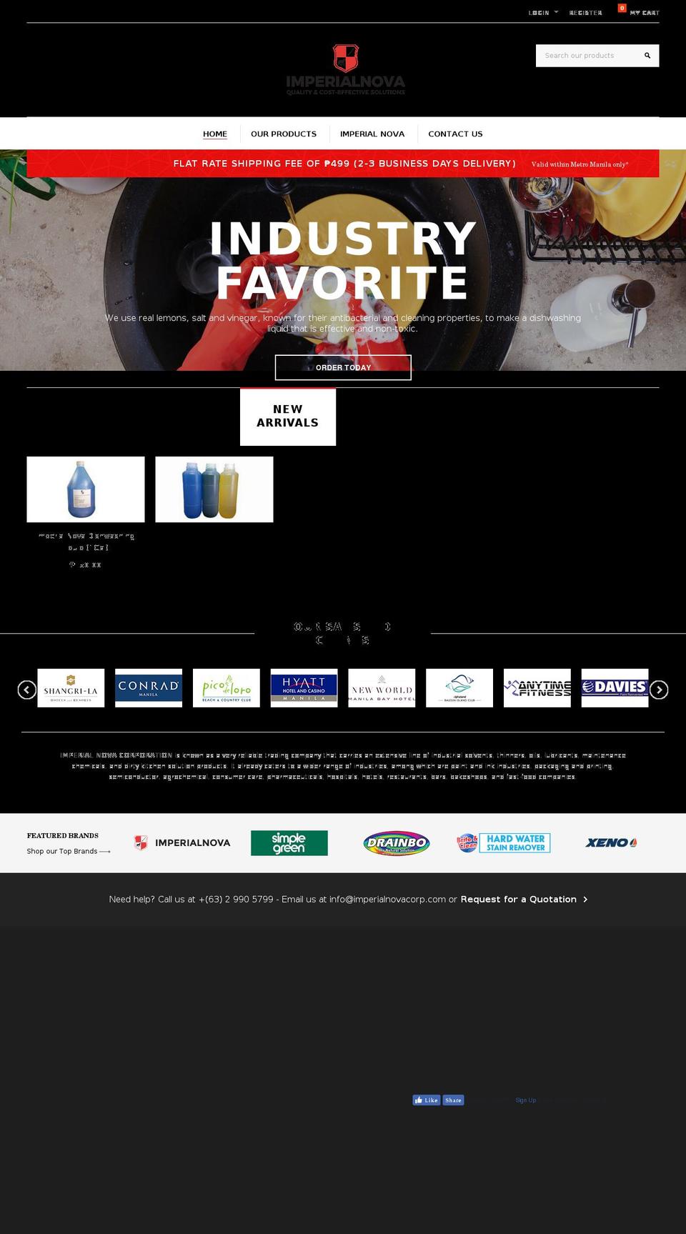 imperialnovacorp.com — Shopify storefront screenshot