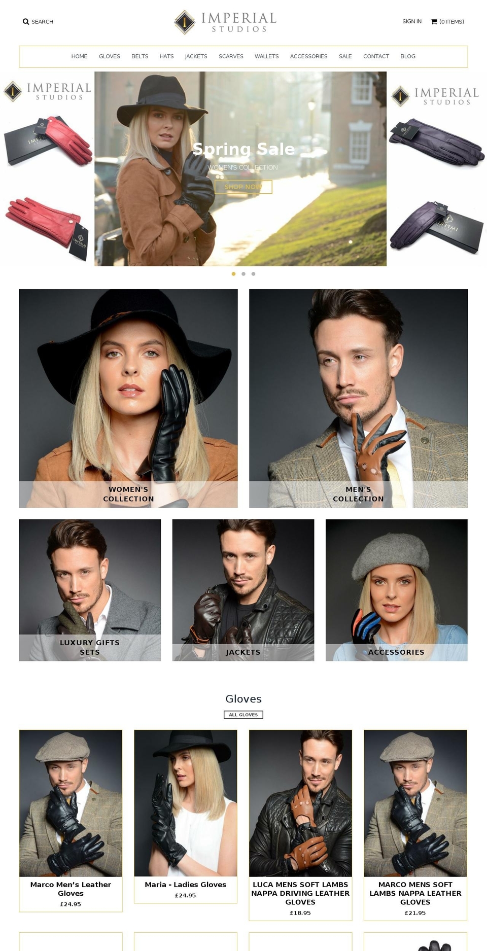 imperialstudios.net shopify website screenshot