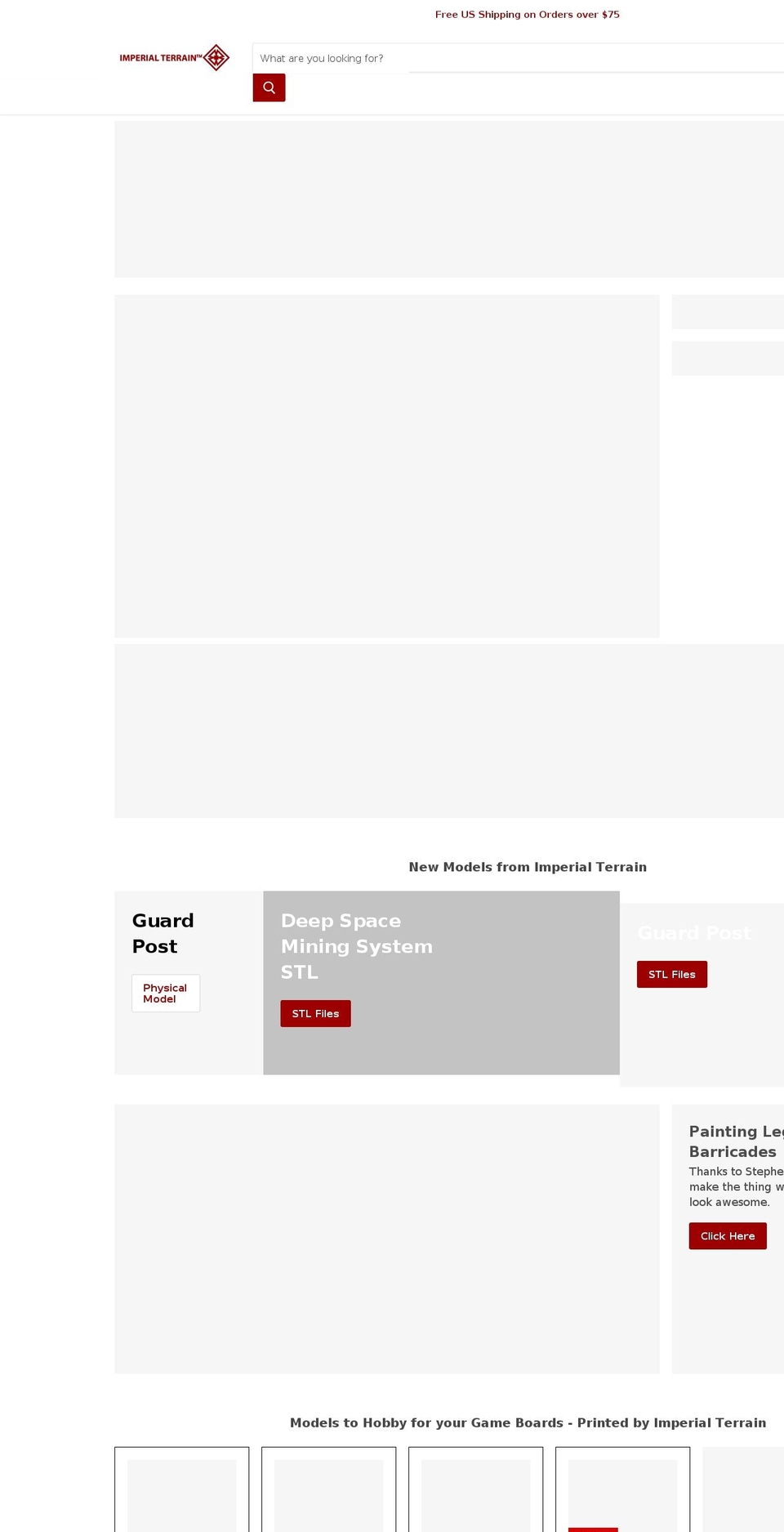 imperialterrain.com shopify website screenshot
