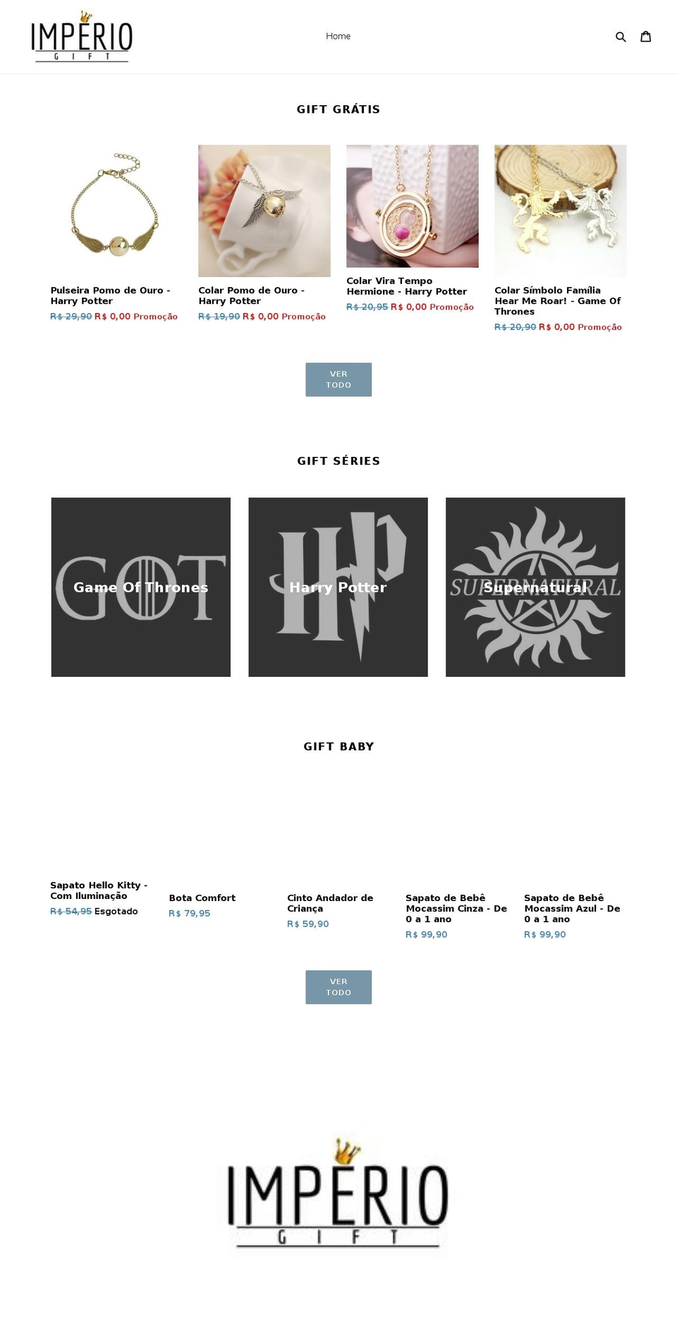 imperiogift.com — Shopify storefront screenshot