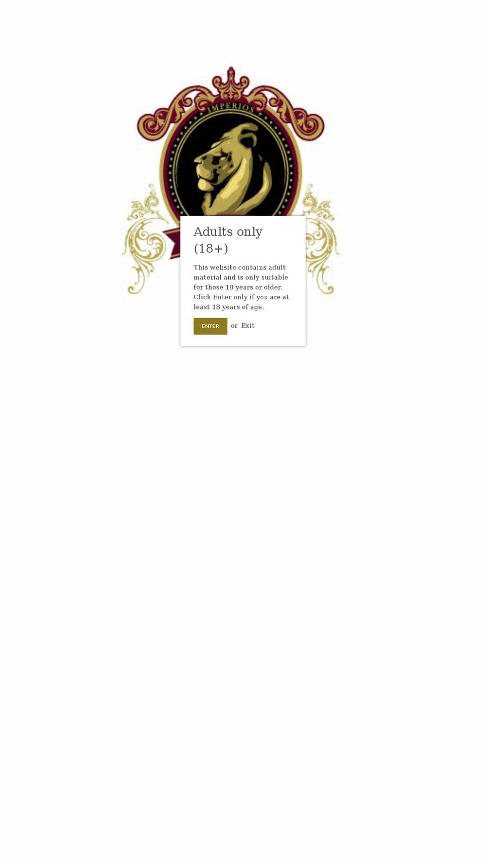 imperioscigars.com — Shopify storefront screenshot