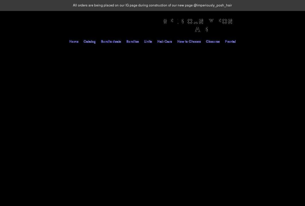 imperiouslyposhhair.com shopify website screenshot
