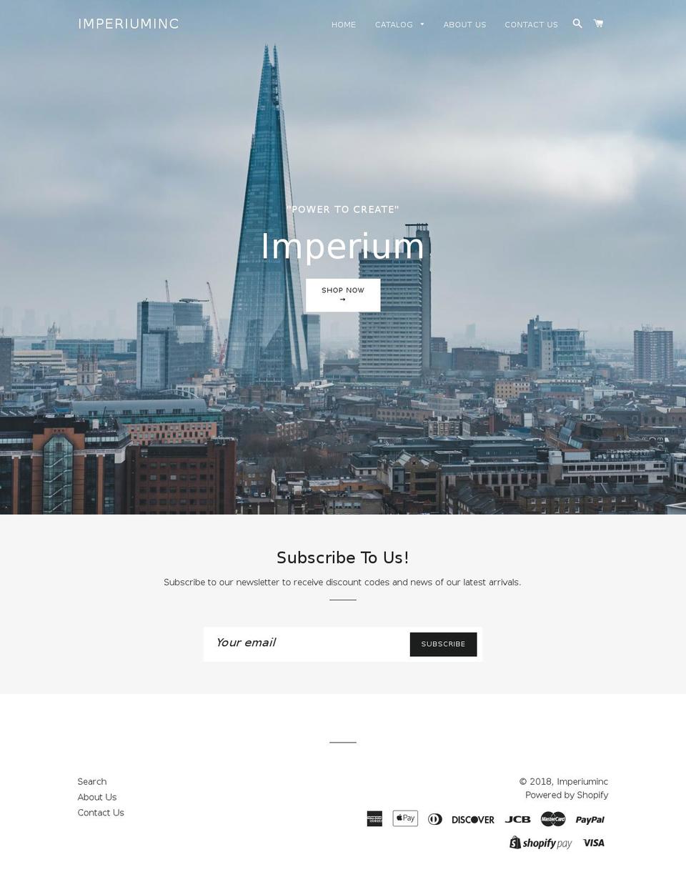 imperium.store shopify website screenshot