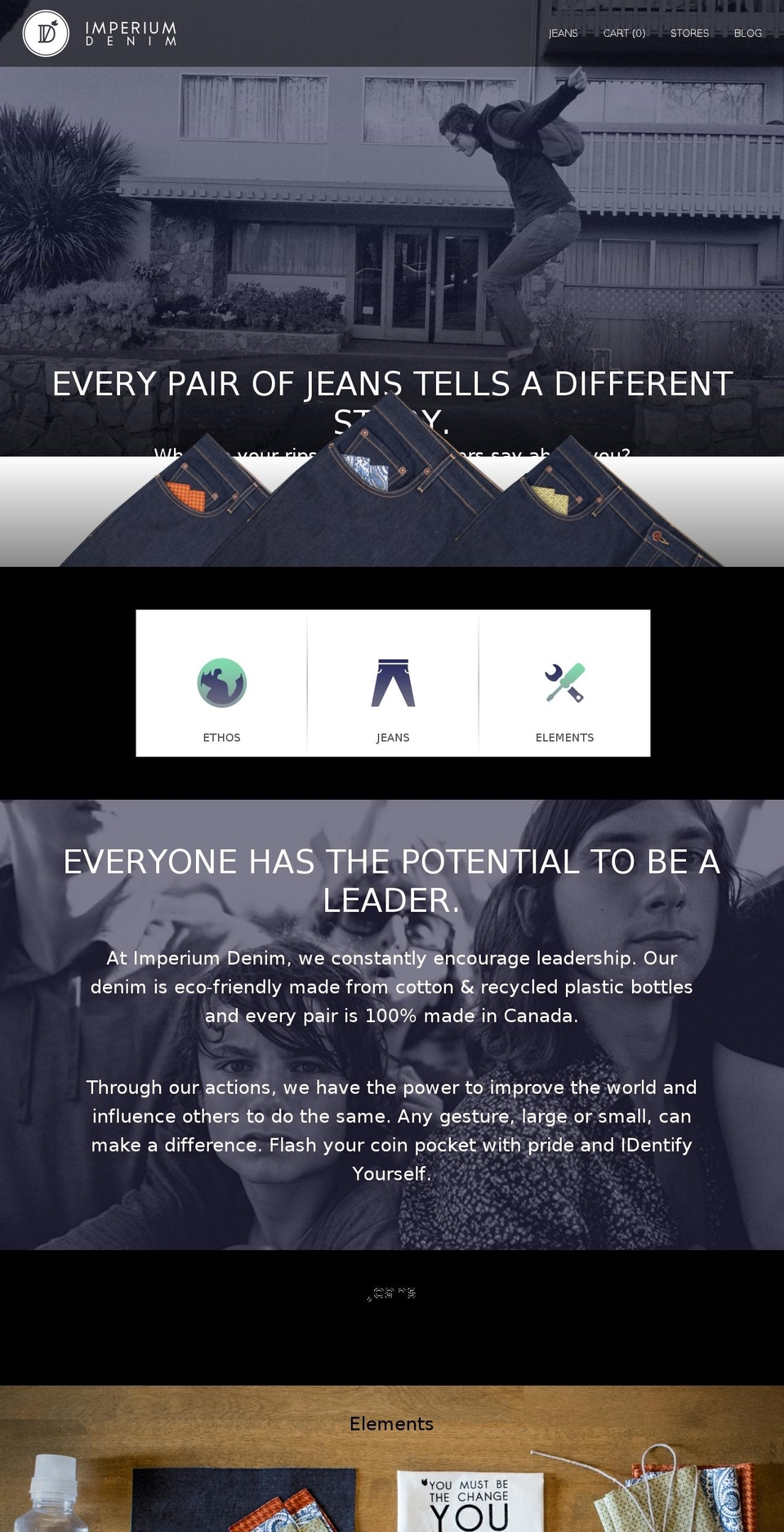 imperiumdenim.com shopify website screenshot