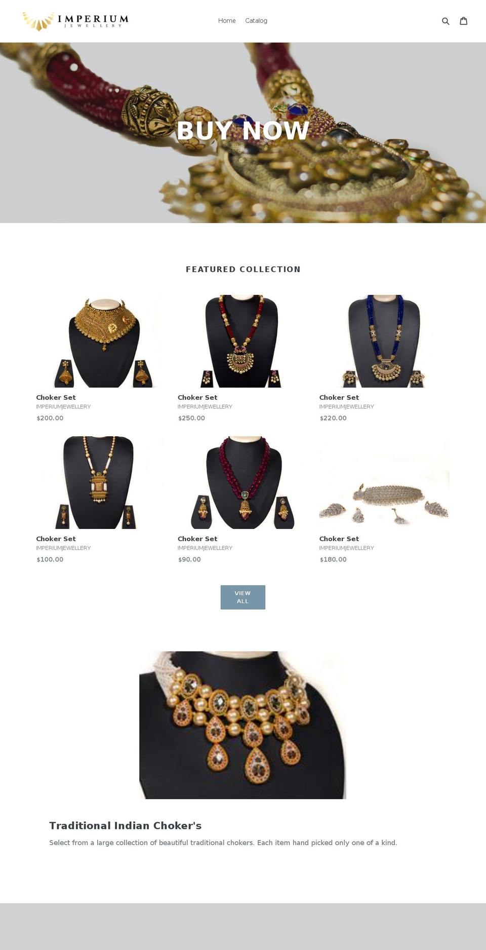 imperiumjewellery.com — Shopify storefront screenshot