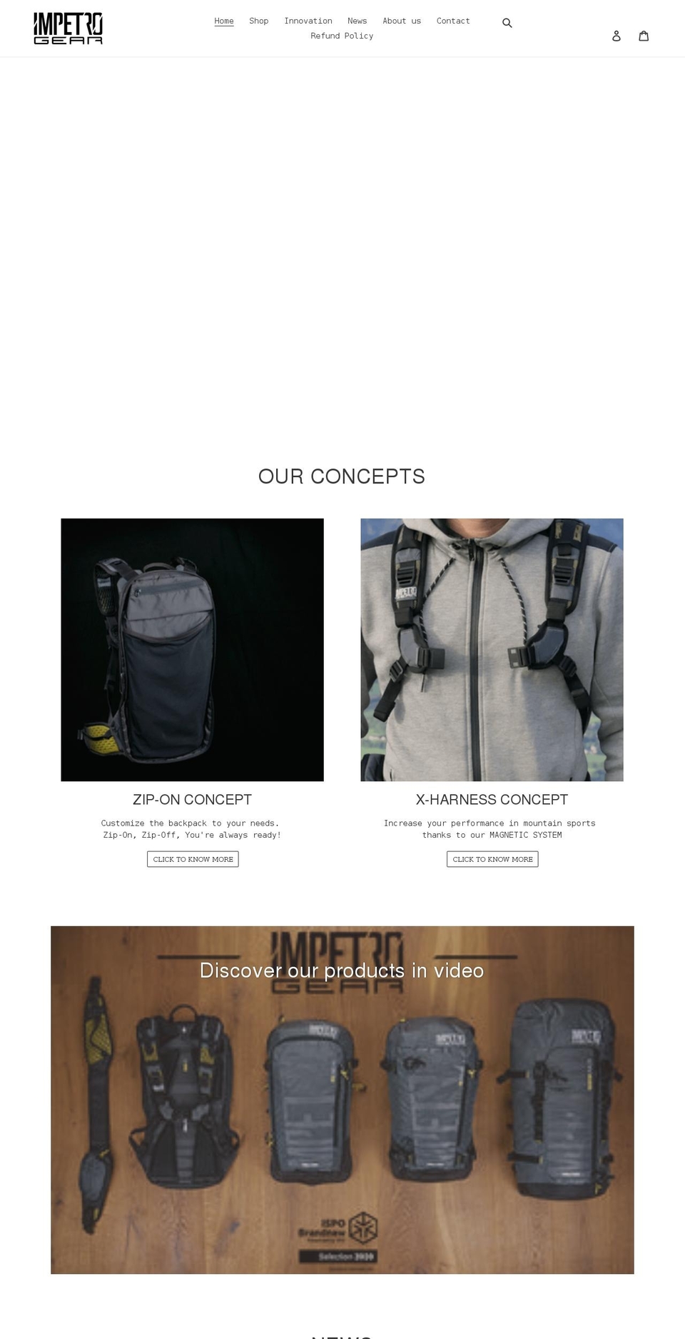 impetrogear.com shopify website screenshot