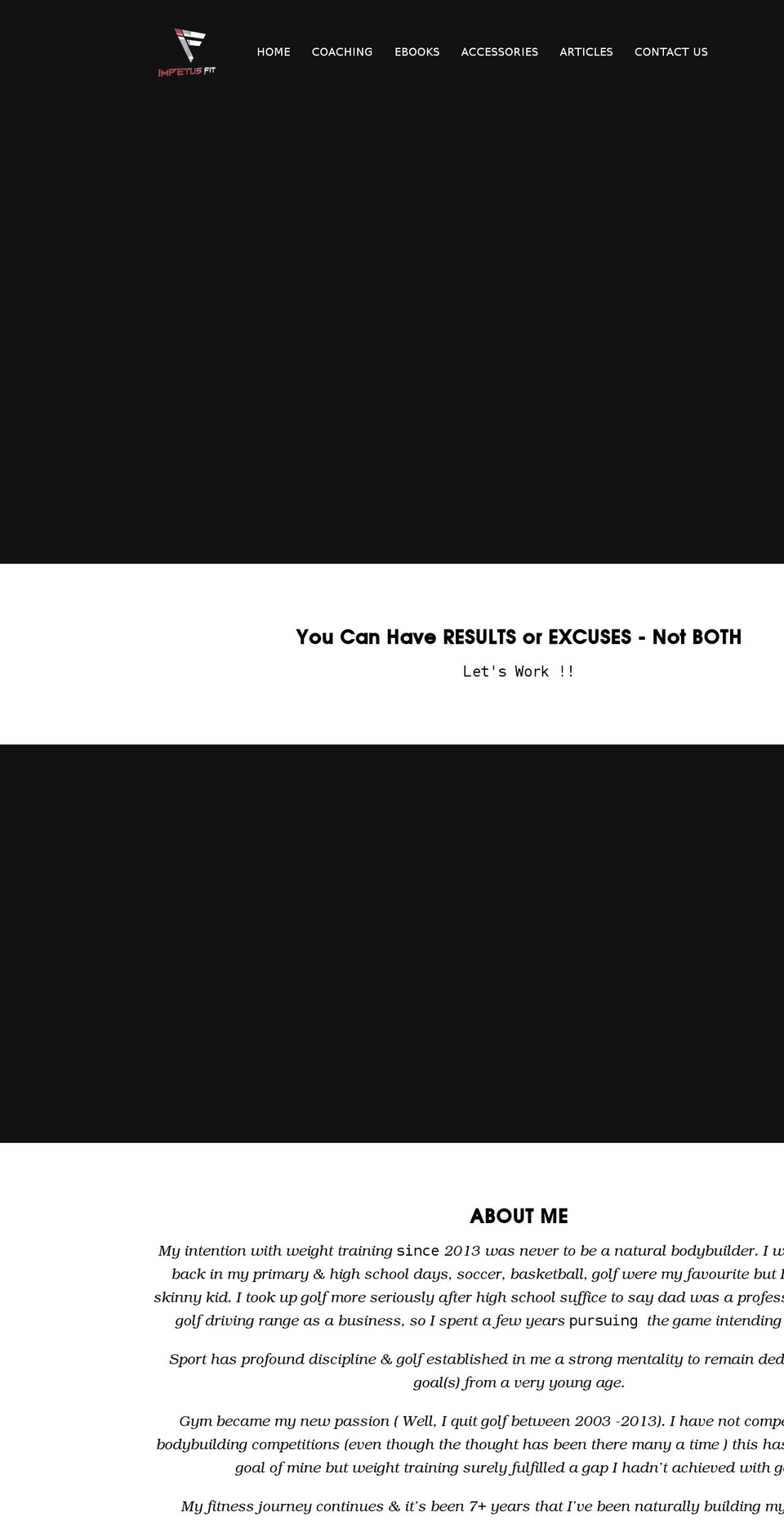 impetusfit.com shopify website screenshot