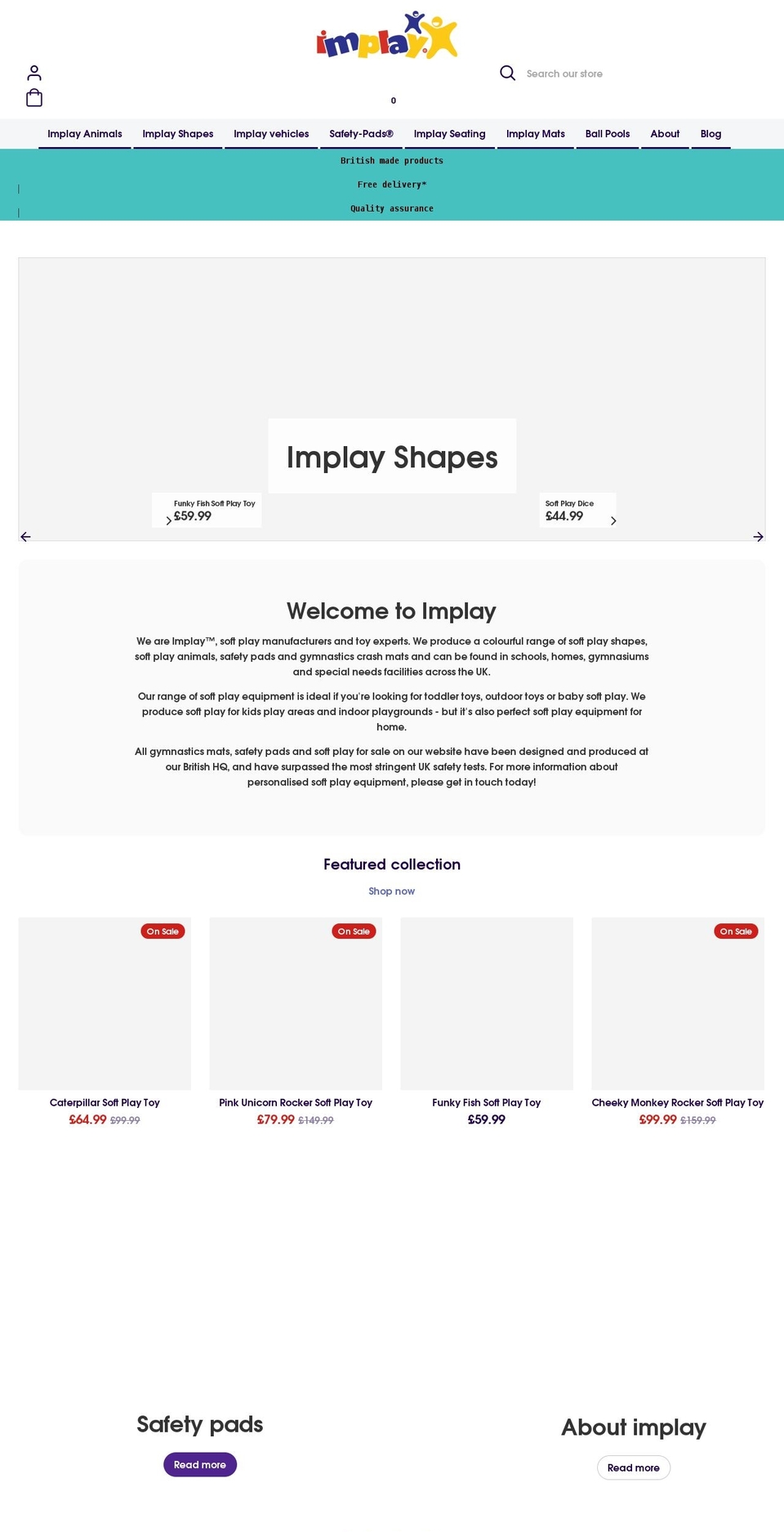 implay.co.uk shopify website screenshot