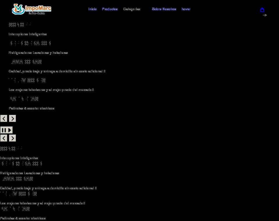 impomarc.com shopify website screenshot