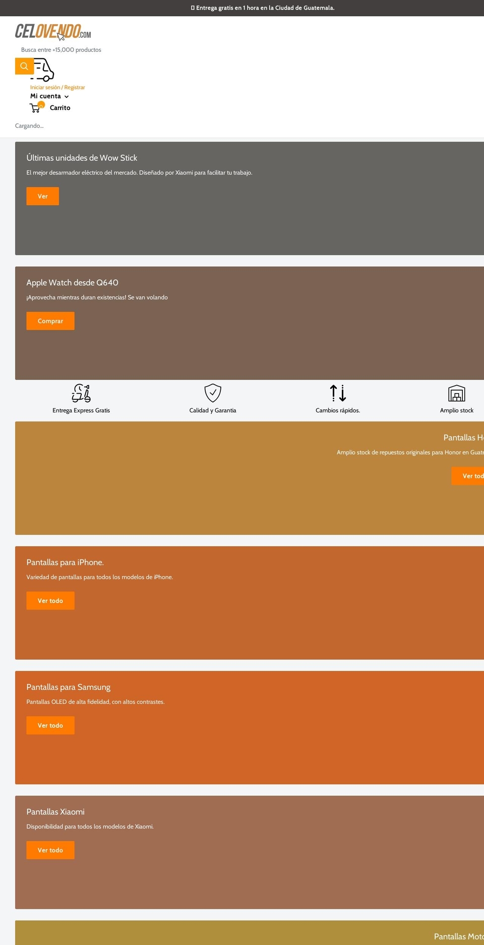 impomovil.com — Shopify storefront screenshot