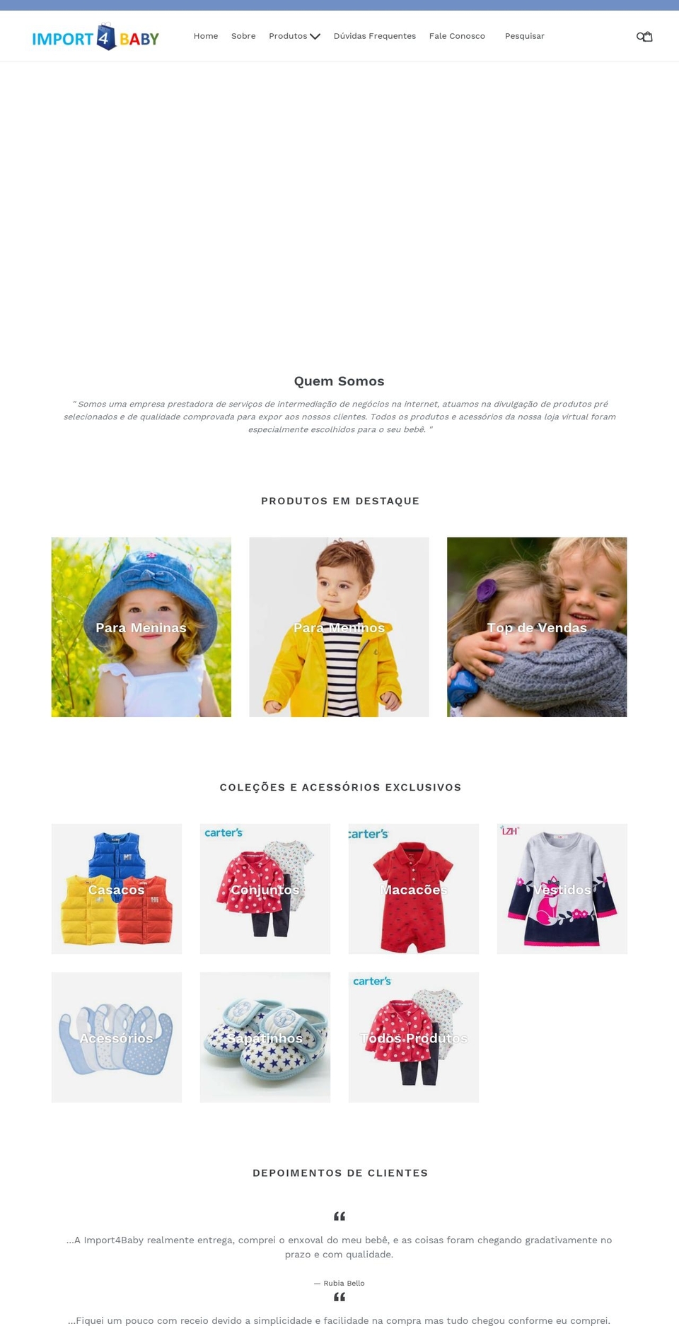 import4baby.com — Shopify storefront screenshot