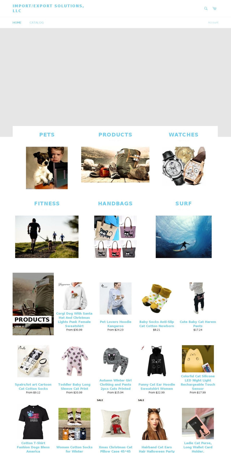 importexportsolutionsllc.com — Shopify storefront screenshot