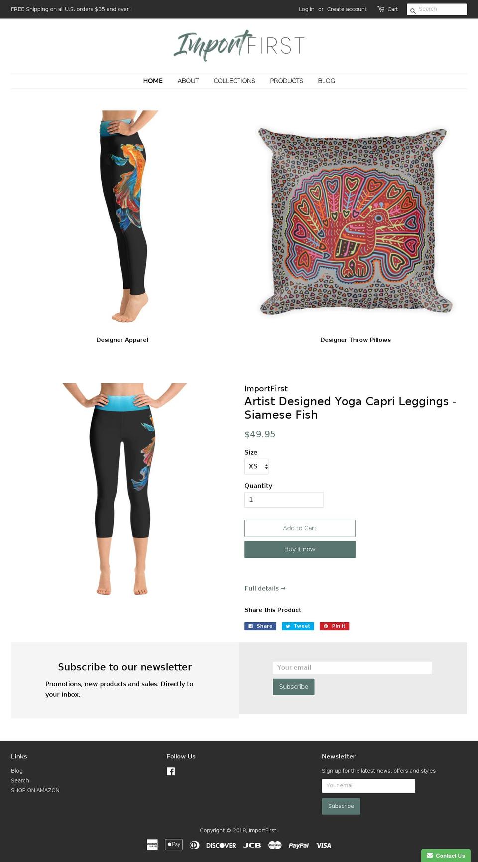 importfirst.com — Shopify storefront screenshot