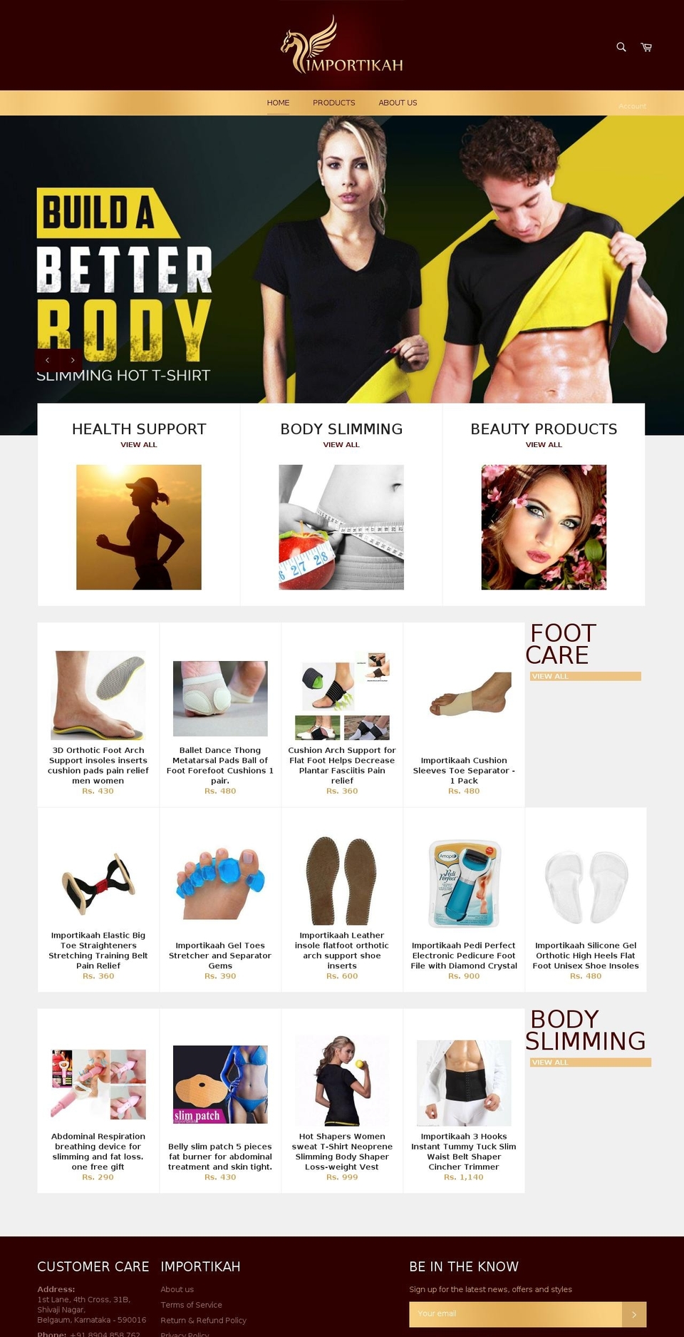 importikahstore.com shopify website screenshot