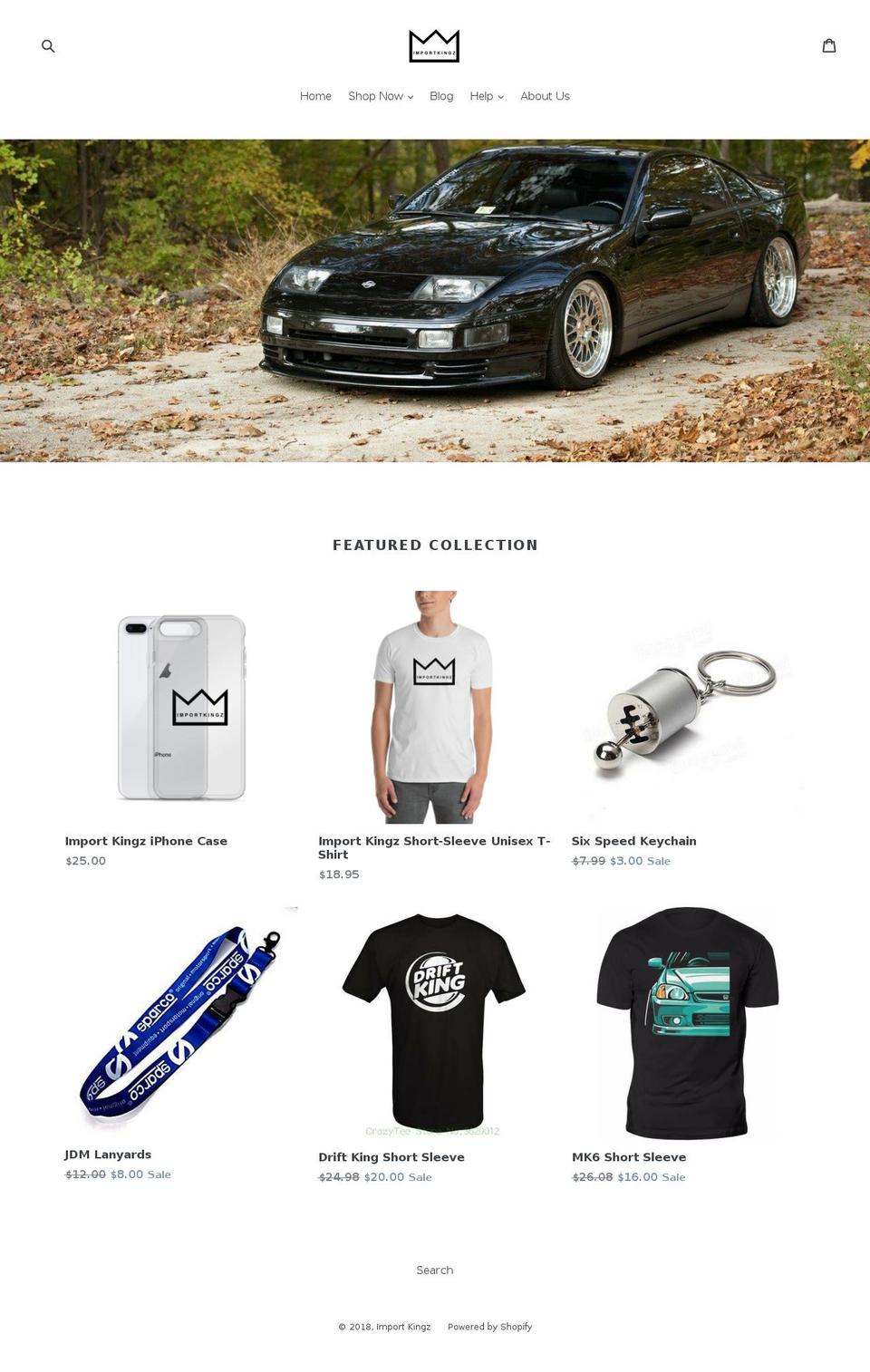 importkingz.com — Shopify storefront screenshot