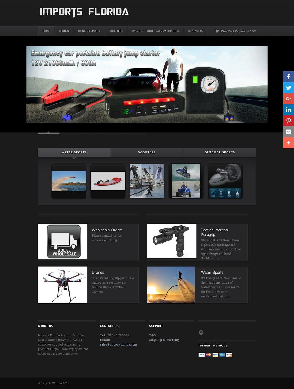 importsflorida.com shopify website screenshot