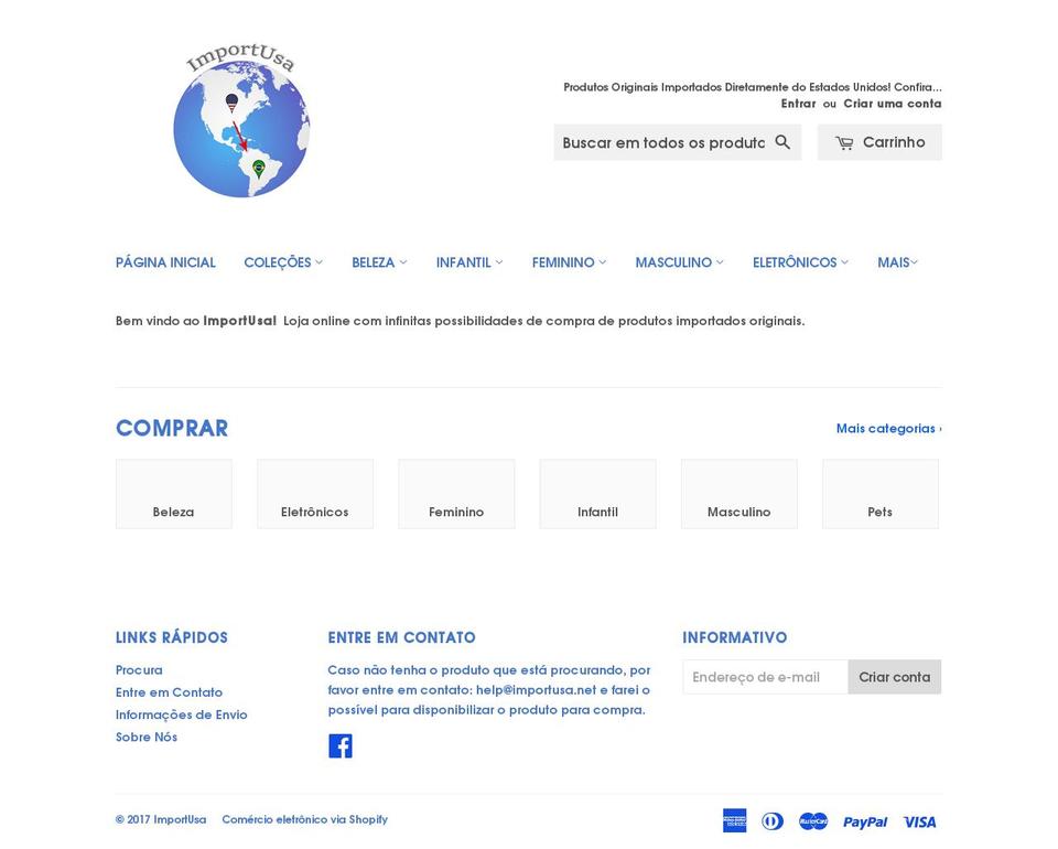 importusa.net shopify website screenshot