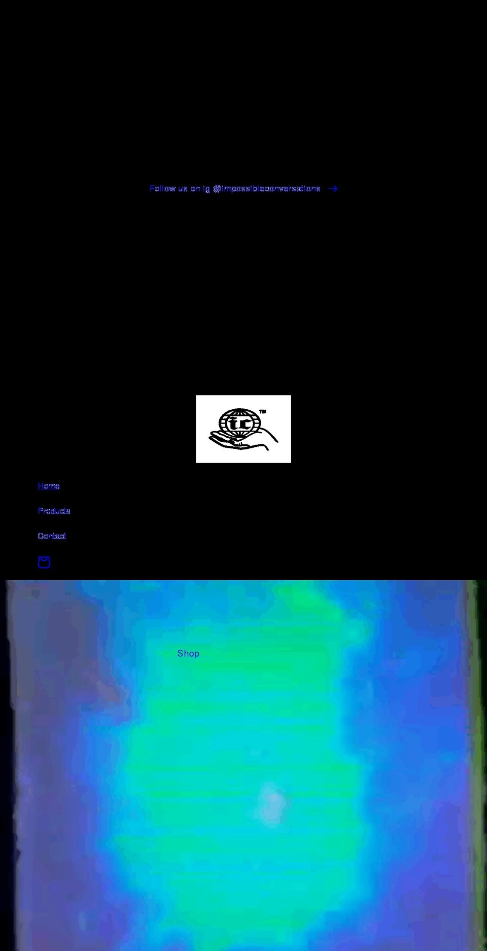 impossibleconversations.com shopify website screenshot