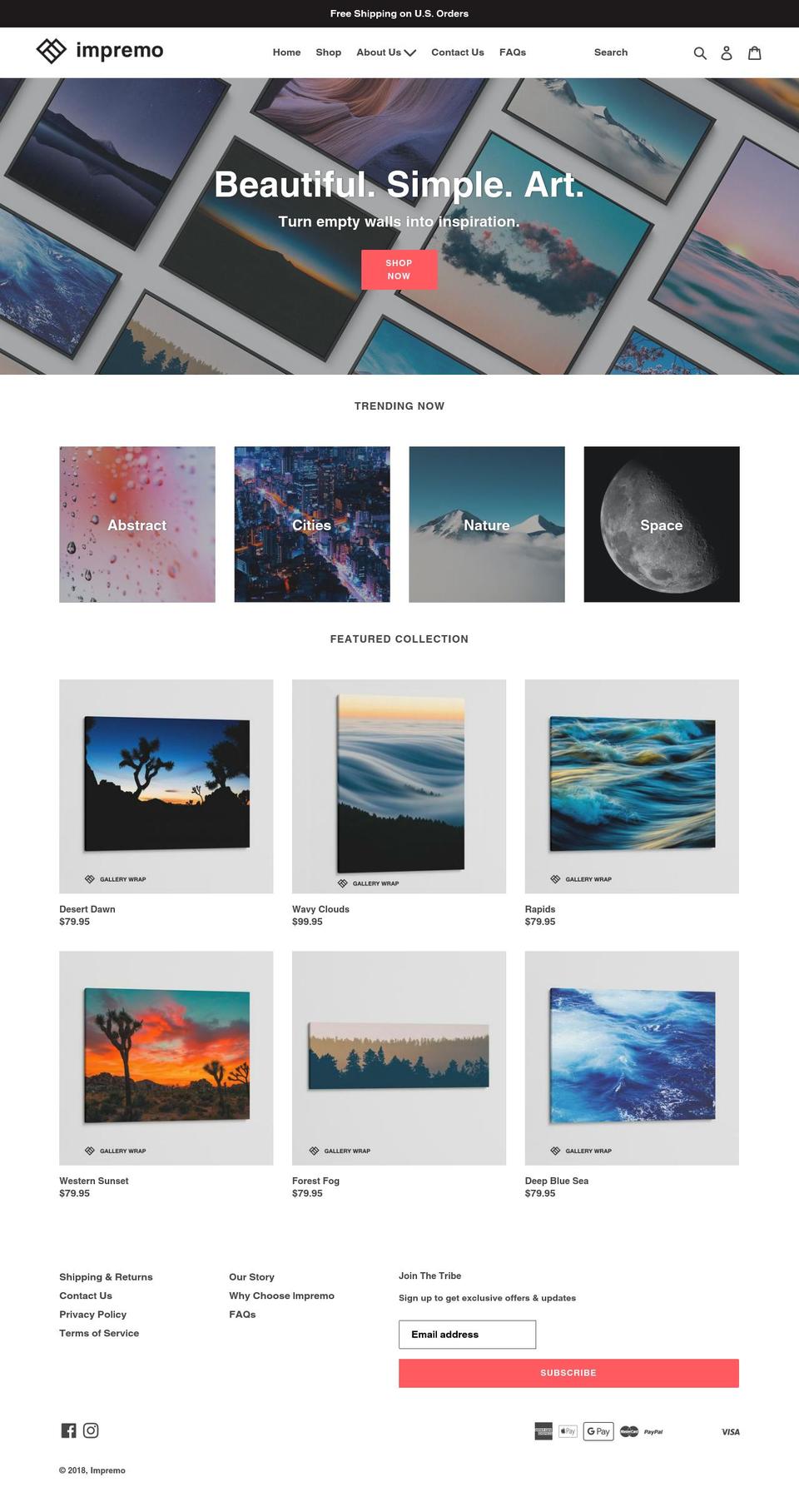 impremo.com — Shopify storefront screenshot