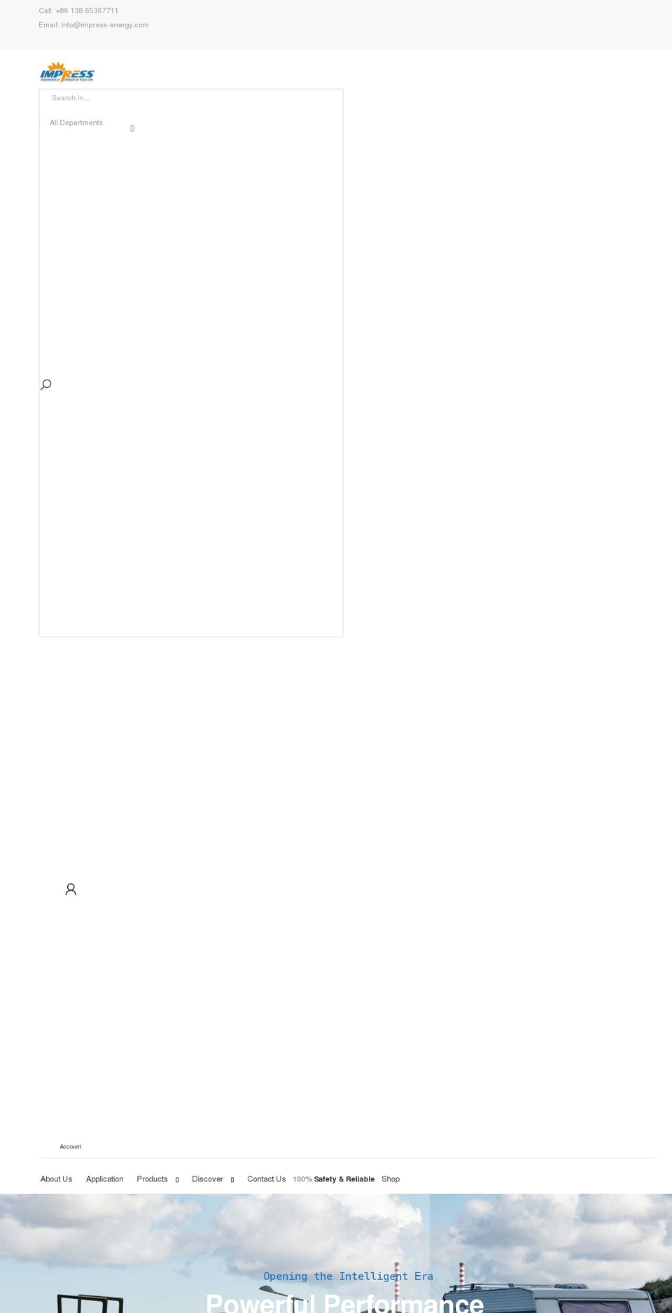 impress-energy.com shopify website screenshot