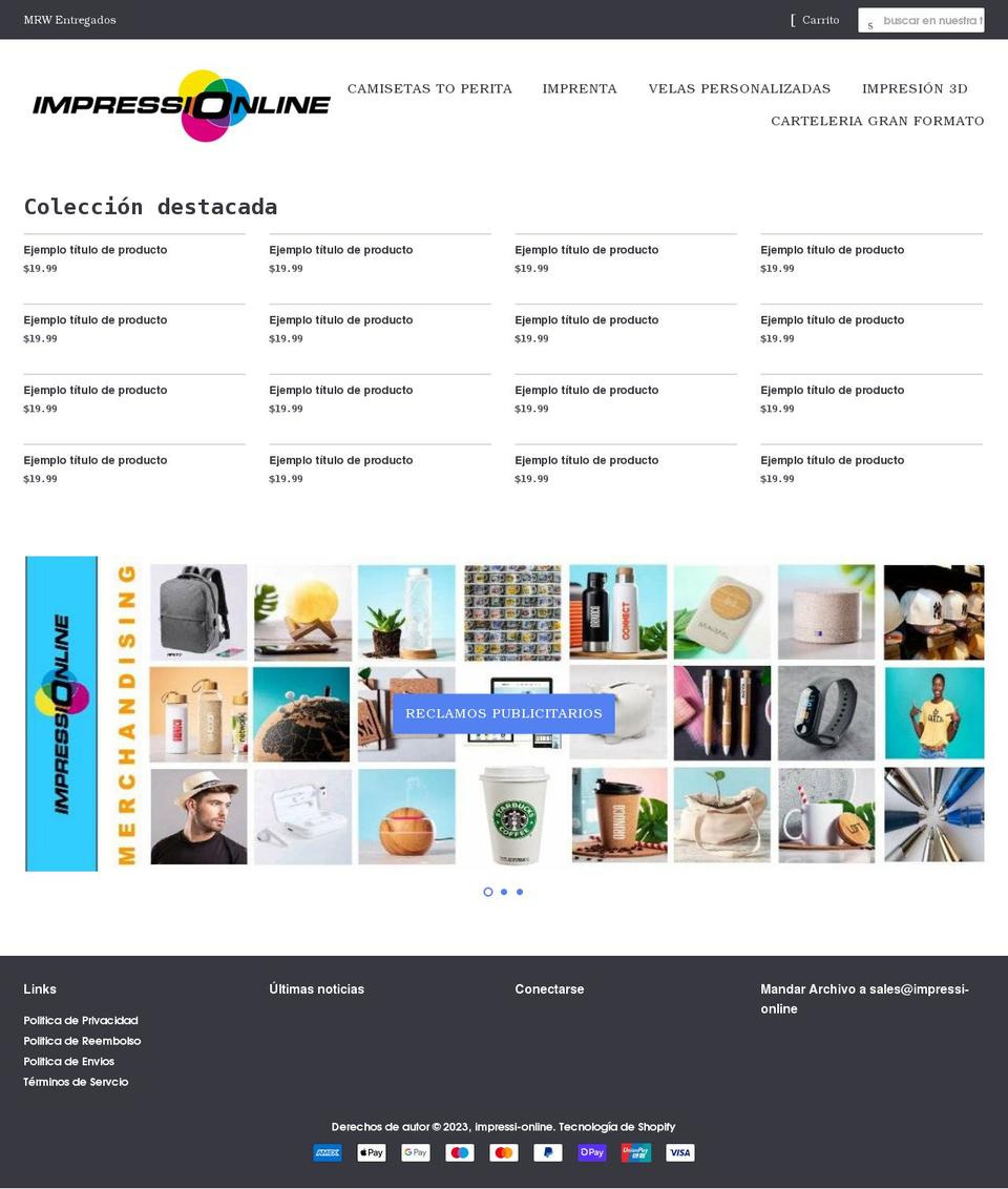 impressi-online.com shopify website screenshot