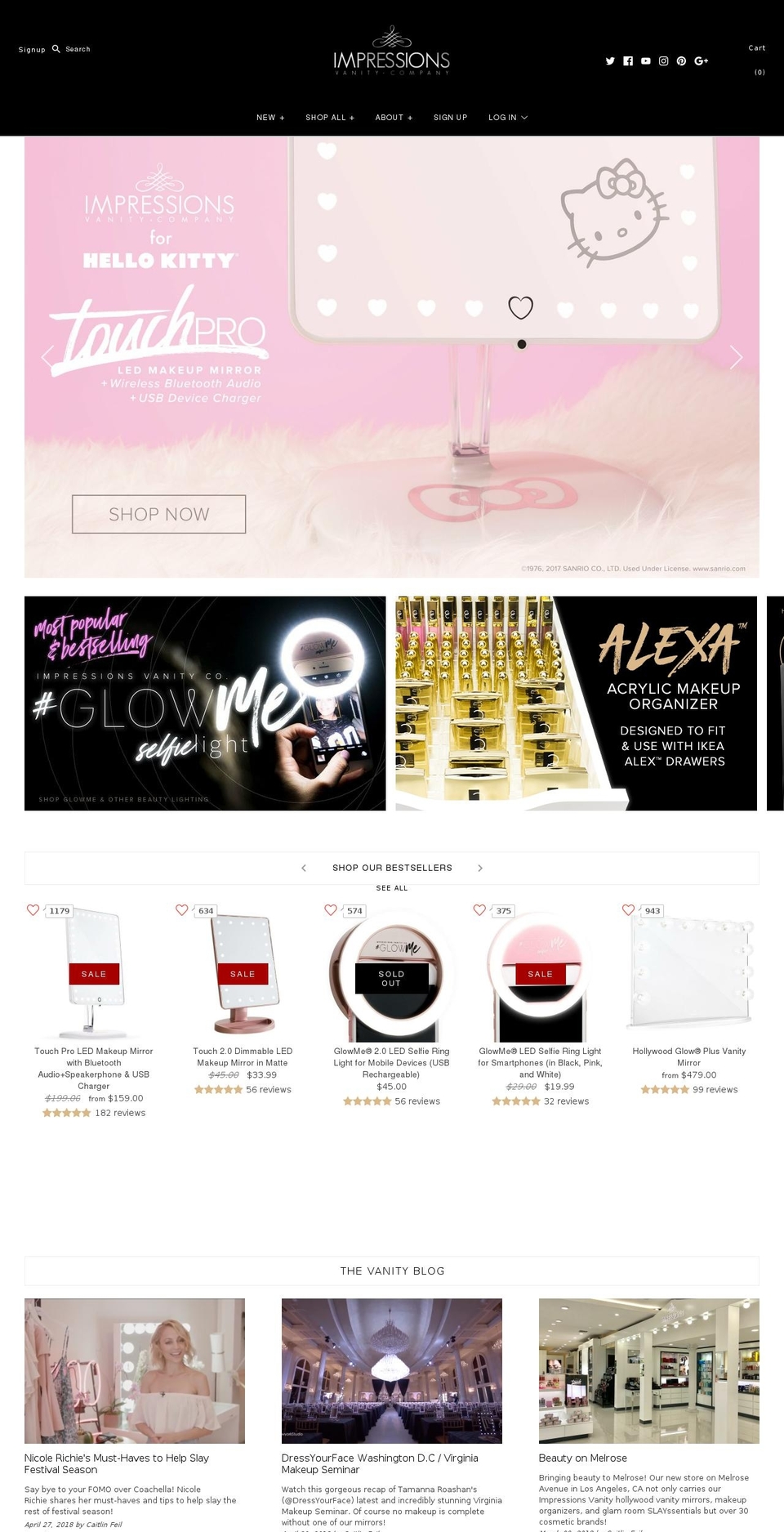 impressionsvanityshop.com — Shopify storefront screenshot