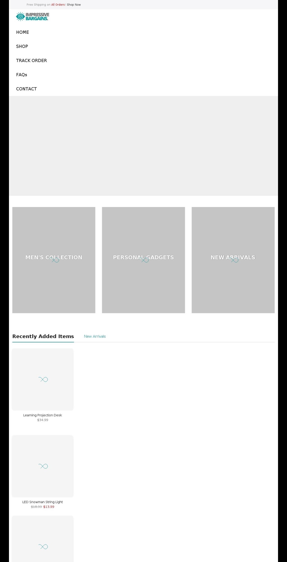 The ResultPros Theme Shopify theme site example impressivebargains.com