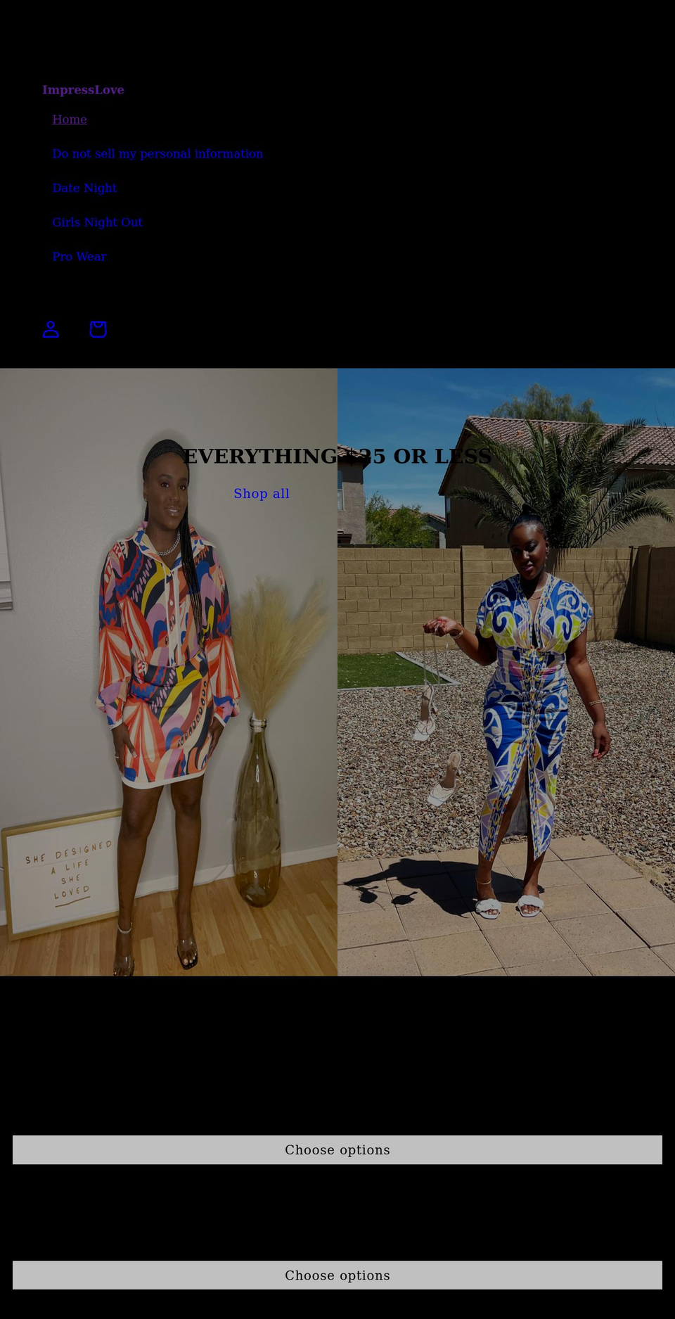 impresslove.com shopify website screenshot