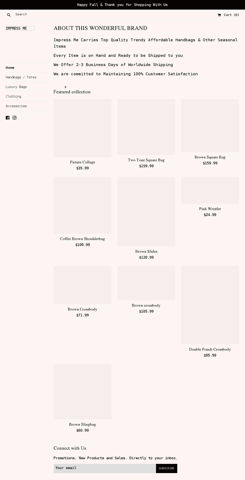 impressmellc.com shopify website screenshot