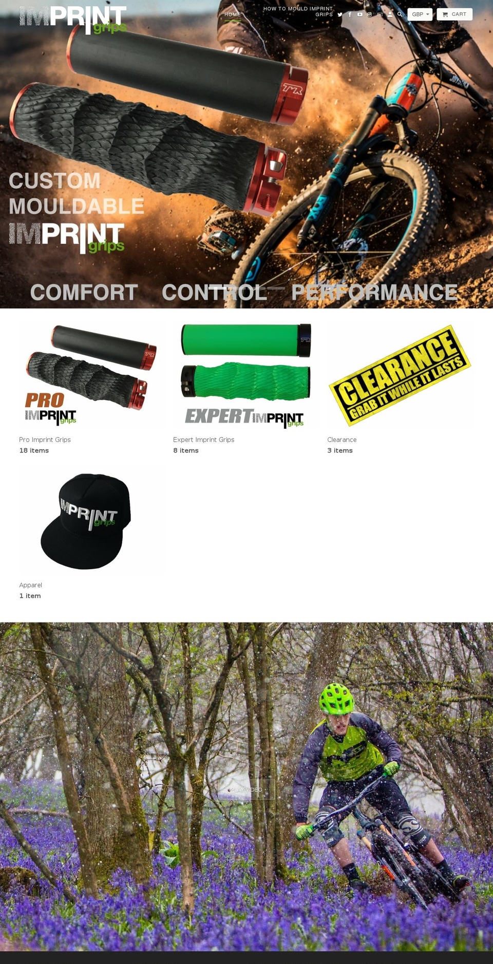 imprintgrips.com shopify website screenshot