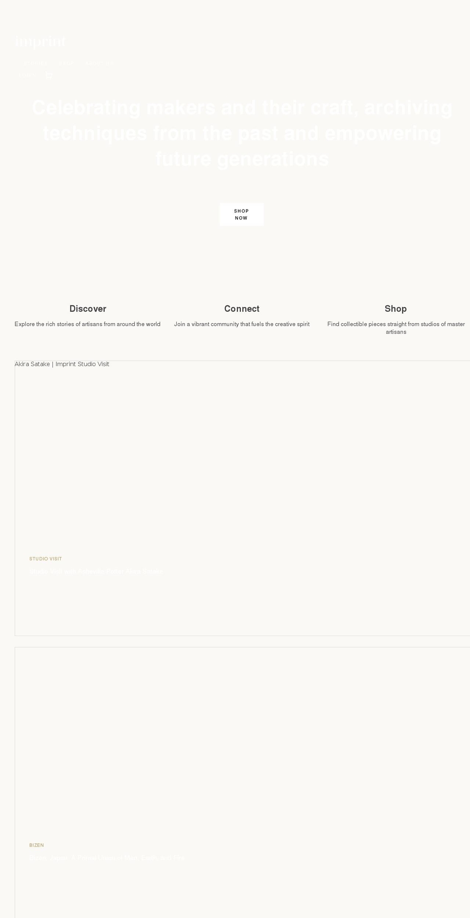 imprintspace.com shopify website screenshot