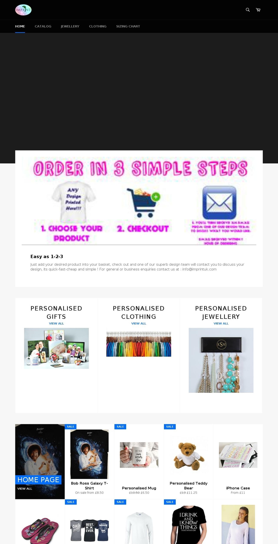 imprintuk.com — Shopify storefront screenshot