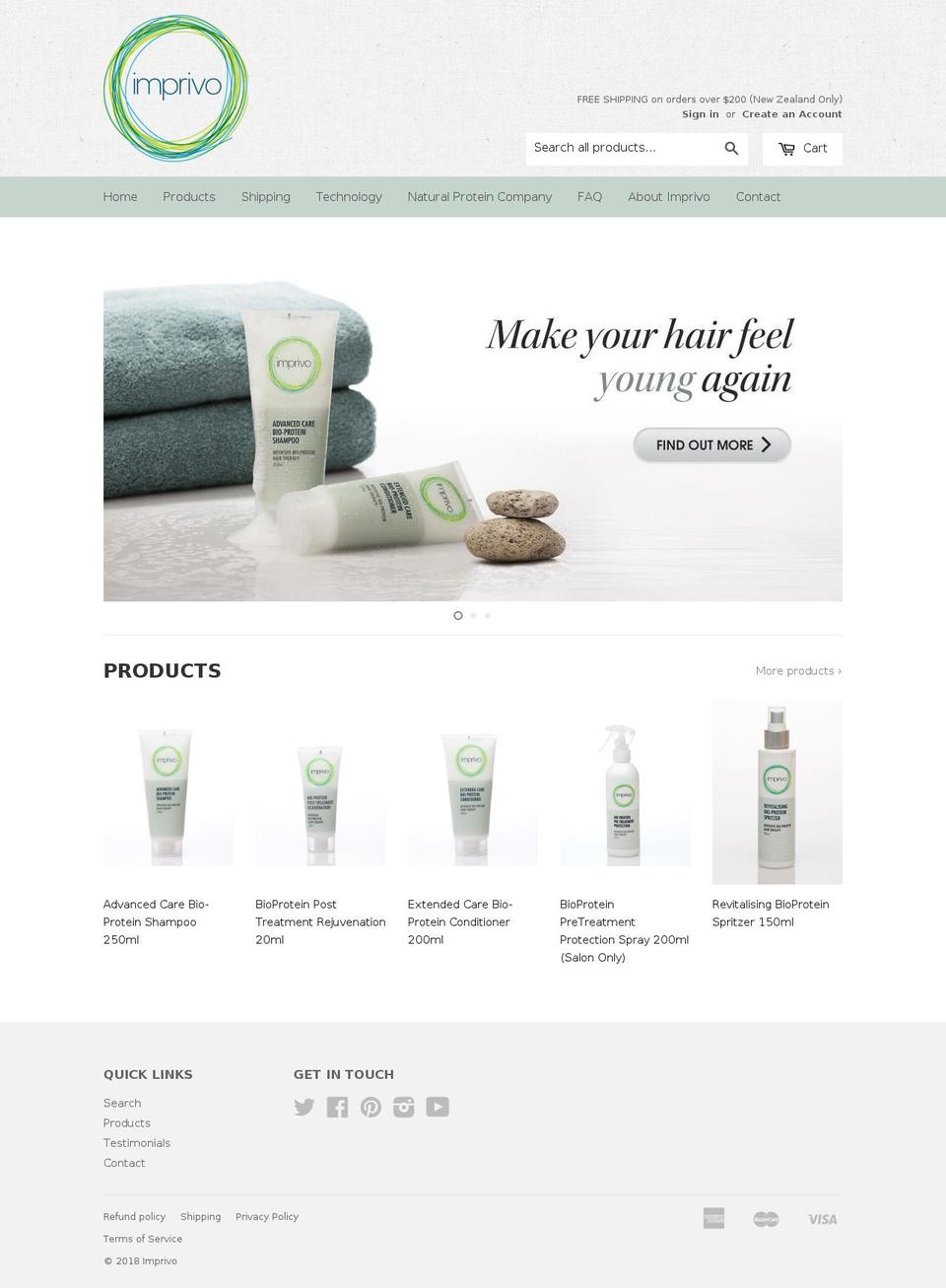 imprivo.co.nz shopify website screenshot