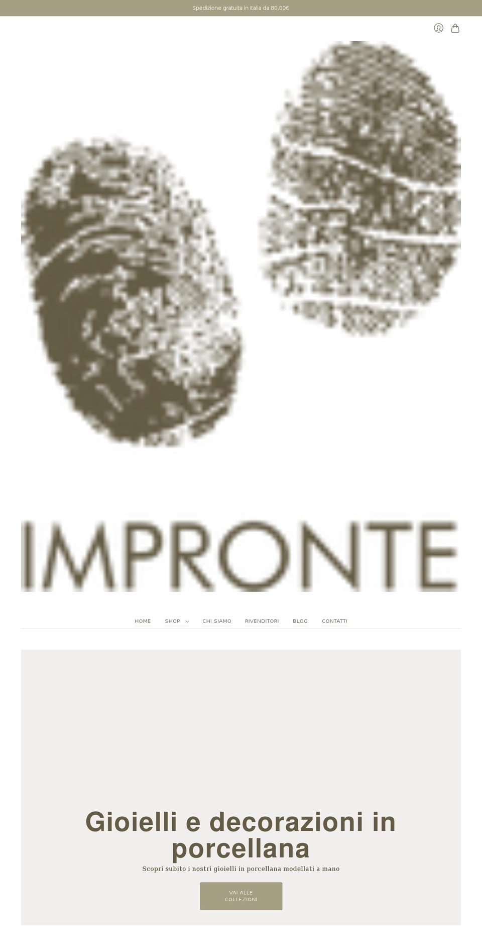 improntegioielli.it shopify website screenshot